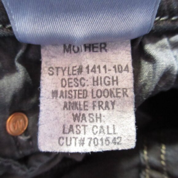NWT Mother High Waisted Looker Ankle Fray in Last Call Stretch Skinny Jeans 29 - Picture 9 of 10